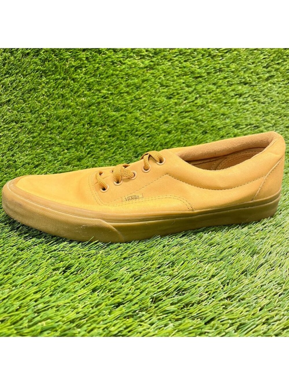 Vans Era Vansbuck Mens Size 11 Wheat Gum Athletic Leather Skate Shoes Sneakers - Picture 3 of 9